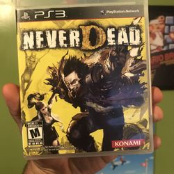 (RARE) PLAYSTATION 3 - NEVER DEAD Game COMPLETE w/Manual PS3