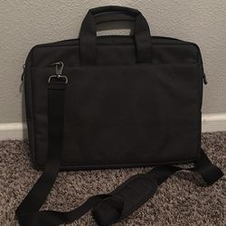 Rivacase black laptop bag w/ shoulder strap