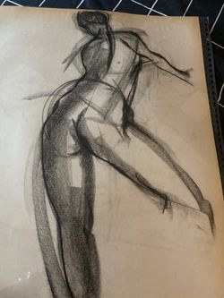 Woman body sketch