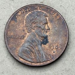 1984 Coin Penny Ear Error 