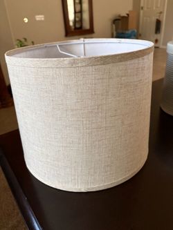 2 pack - Drum Lamp Shade Linen Natural