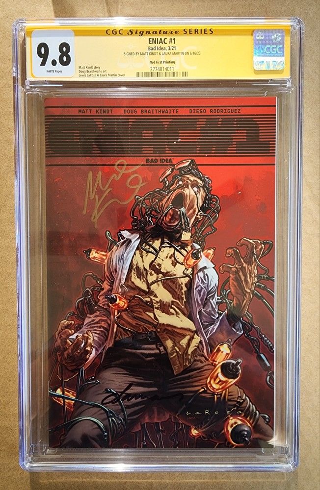 Eniac 1 (Signature Series CGC 9.8) NM/MT (2021)
Bad Idea (Not First Print)
cert# (contact info removed)