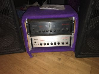 Dual Mounted RadioShack MPA250A&B Amplifiers