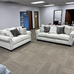 ⭐️New Stationary Sofa And Loveseat. Get It Home Now For Only $49 And Pay Later Without Credi 