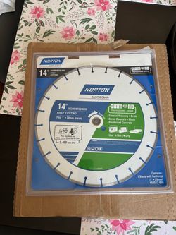 Norton 14-in Wet/Dry Segmented Rim Diamond Saw Blade