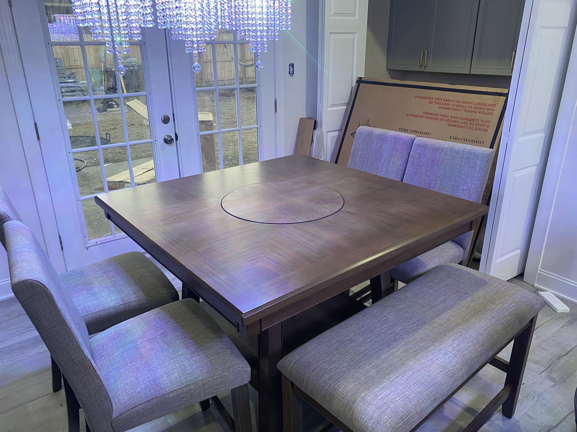 Breakfast Table With 5 Pcs Chairs brand New