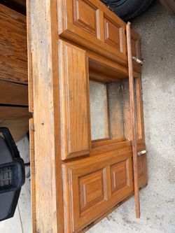 Freee located in Granada hillsAntique Wooden Door with Glass Panel
