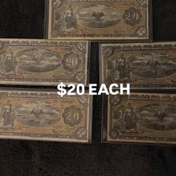 1914 20 Peso banknotes issued by the Gobierno Provisional de México