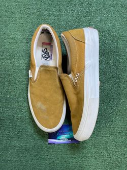 Vans mustard yellow slip on size 10men/11.5women