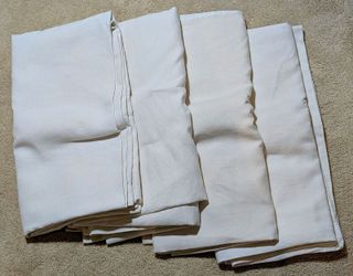 	SET of 4 Restoration Hardware LINEN Belgian Heavyweight 4 PC 50/ 96" NATURAL