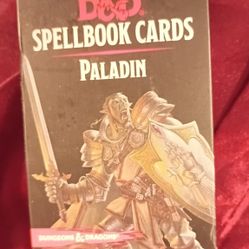 Dungeons And Dragons Spell book Cards Paladin