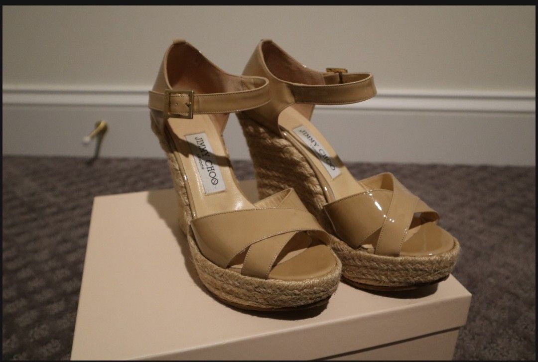 Jimmy Choo Patent Leather Espadrilles