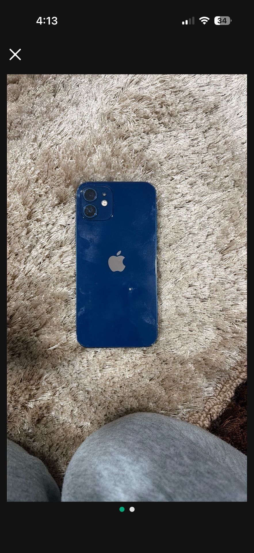 Blue iPhone 12 256gb