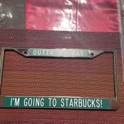 Starbucks Lover License Plate 