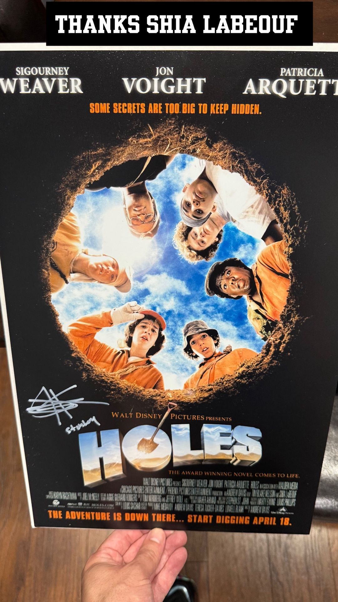 Shia labeouf Signed mini poster 