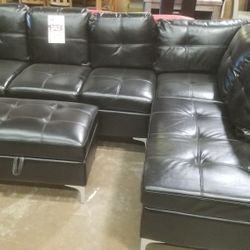 🥏SECTIONAL WITH OTTOMAN BRAND NEW 