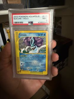 PSA 9 Suicune Holo 2003 Pokemon Aquapolis