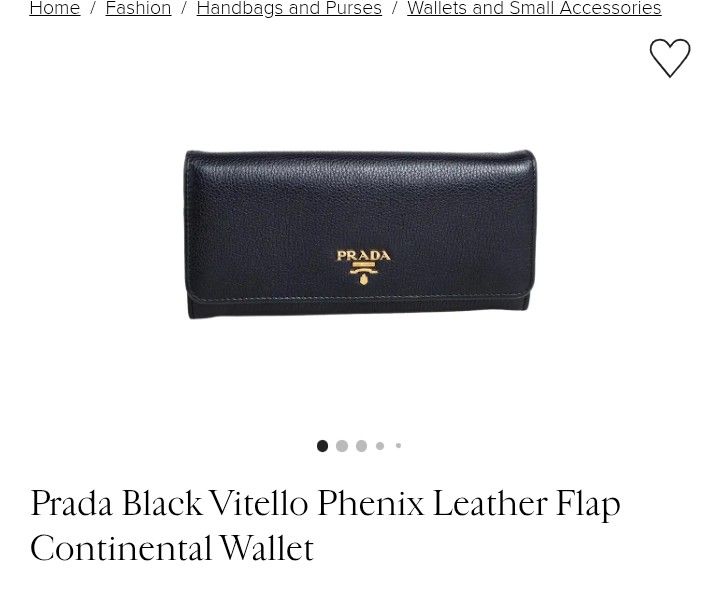 Prada Vitello Leather Wallet