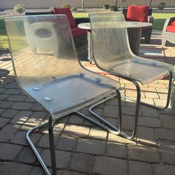 Two Acrylic Chairs