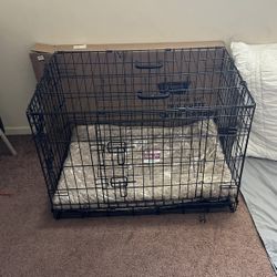 Fold & Carry Single Door Collapsible Wire Dog Crate