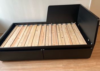 2 IKEA FLEKKE Daybed Frames w/ Drawers - Like New, IKEA Assembled