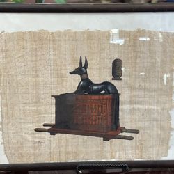 Anubis Shrine - Papyrus Painting 