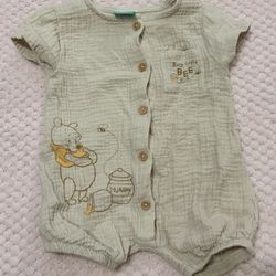 Winnie The Pooh Romper And Bucket Hat