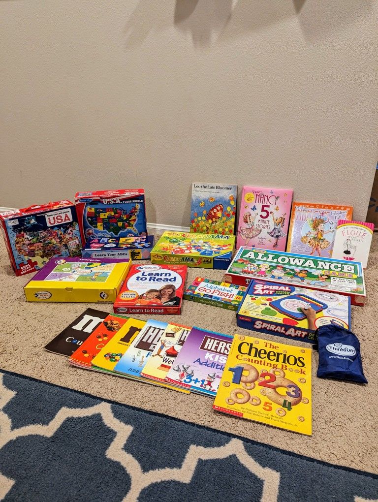 Kindergarten & 1st Grade Learning Games, Puzzles, Art, Books, And Curriculum