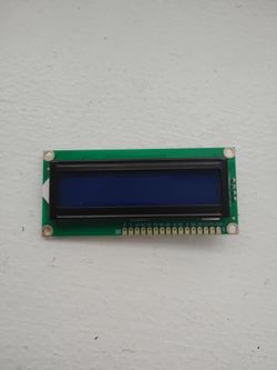 16x2 LCD Display Module Blue Backlight