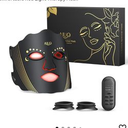 Red Light Therapy for Face, Led Face Mask Light Therapy with Rechargeable Remote, LED Face Mask Light Therapy at Home, Comfortable Red Light Therapy M