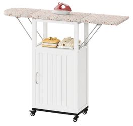 Rolling Iron Board Station with Storage