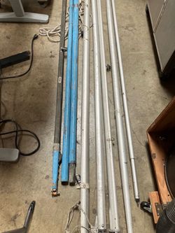 Vintage Maston Mfg Race-Lite Sailboat Mast Boom Spar Rigging Lot