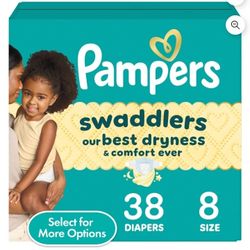 Pampers Swaddlers Size 8 Box Diapers
