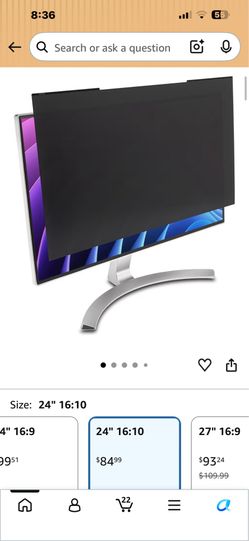Kensington MagPro 24 Inch Magnetic Computer Privacy Screen for Desktop