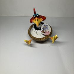 Exhart Red Yellow And Blue Wobbly Nerdy Bird Hatchling With Tag 