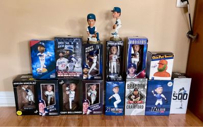16 Piece Los Angeles Dodgers Bobbleheads Collection