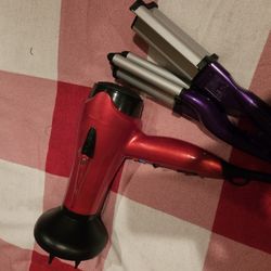 Blow Dryer and Hair Wave Curling Iron 