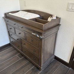 Bassett Solid Wood Dresser and Changing Table