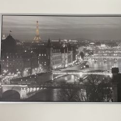 Framed Paris/Eiffel Tower Print