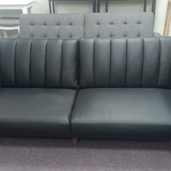 New Black Futon Couch 