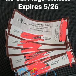 6 Six Flags Tickets