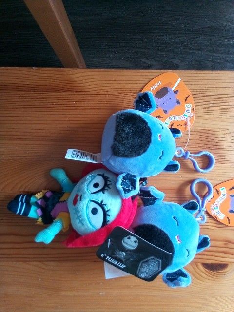 Squishmallows and Nightmare before christmas plush clips