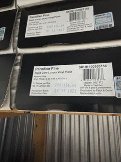Luxury plank flooring