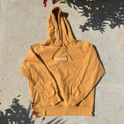 Supreme Box Logo Hooded Sweatshirt (FW21) ‘Light Mustard’