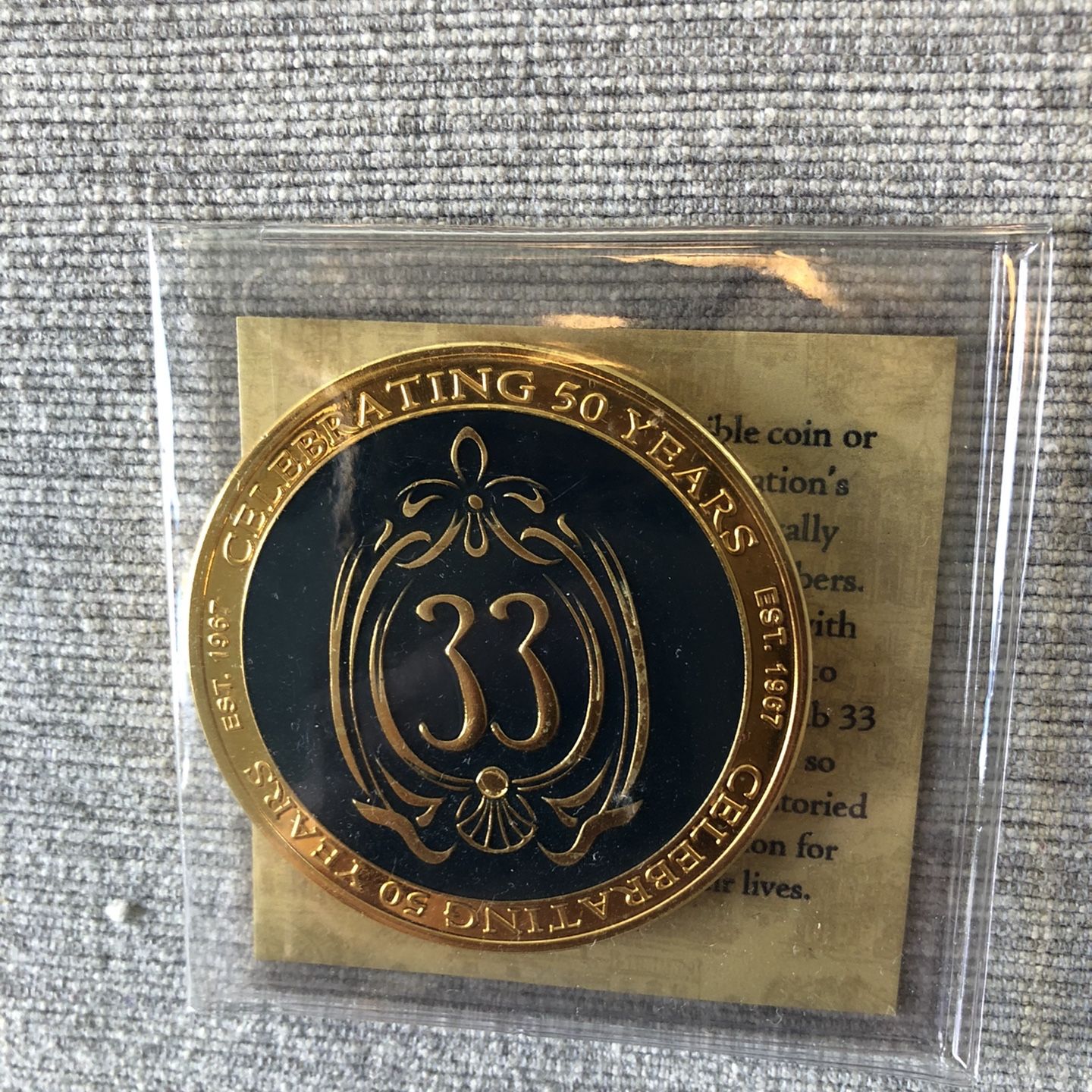 Disney Club 33 50th Anniversary Challenge Coin for Sale in Hermosa Beach CA OfferUp