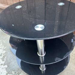 Small Glass Round Table 