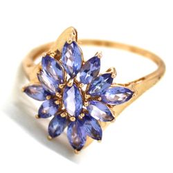 Ladies Tanzanite/14K Gold Birthstone Ring