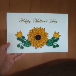 Handmade Quilled Mother's Day Card