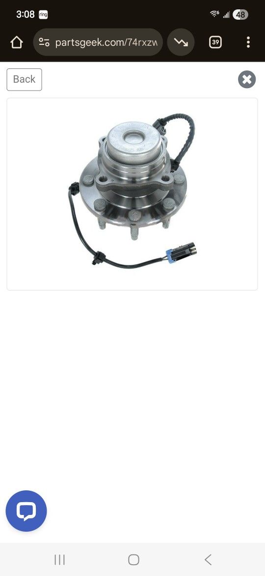 Wheel Bearing Assembly With Abs Sensor