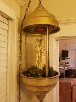 Antique Goddess Hanging Drip Oil Rain Lamp for Sale in Linden NJ